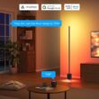 Govee Floor Lamp 2 with Matter, RGBIC, Warm Cool White LED, Alexa Compatible, 1725lm, Music Sync, Scene Modes, Smart Floor Lamp for Living Room, Bedroom, Black(1 Pack)