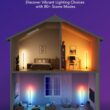 Govee Floor Lamp 2 with Matter, RGBIC, Warm Cool White LED, Alexa Compatible, 1725lm, Music Sync, Scene Modes, Smart Floor Lamp for Living Room, Bedroom, Black(1 Pack)