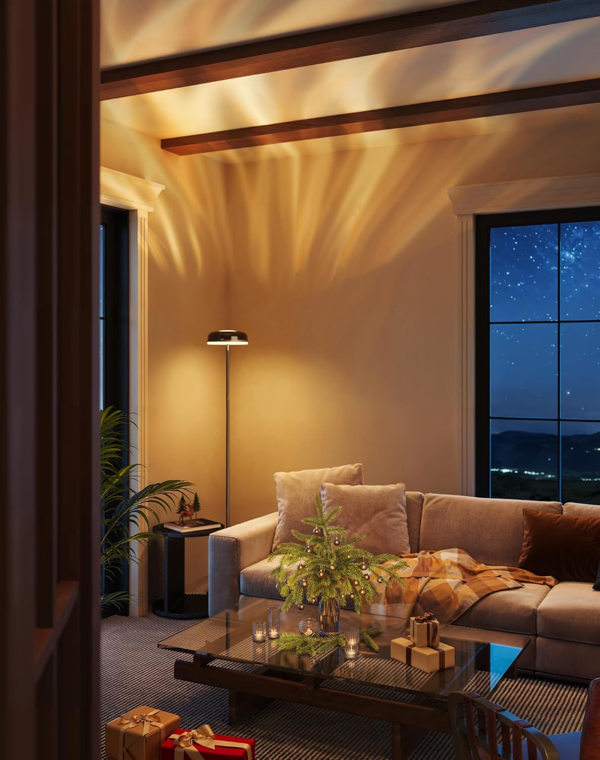 Govee Uplighter Floor Lamp for Living Room, RGBIC Ripple Projector, Floor Lamp for Bedroom Works with Matter, 215 ft² Light Area, 1000lm LED Modern Corner Floor Light, Warm Cool White Standing Lamp Govee Uplighter Floor Lamp for Living Room, RGBIC Ripple Projector, Floor Lamp for Bedroom Works with Matter, 215 ft² Light Area, 1000lm LED Modern Corner Floor Light, Warm Cool White Standing Lamp