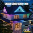 Govee Outdoor LED Strip Lights, 45 RGBIC LED Lights 100FT String Lights with 65 Scene Modes, Halloween Decoration Work with Alexa, Google, APP Control, IP65 Waterproof