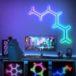 Govee Glide Y RGBIC LED Wall Lights, Smart Wi-Fi Gaming Lights with Music Sync, DIY and Timer Feature, LED Lights for Gaming Room, Wall Light 7 Pack Govee Glide Y RGBIC LED Wall Lights, Smart Wi-Fi Gaming Lights with Music Sync, DIY and Timer Feature, LED Lights for Gaming Room, Wall Light 7 Pack