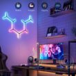 Govee Glide Y RGBIC LED Wall Lights, Smart Wi-Fi Gaming Lights with Music Sync, DIY and Timer Feature, LED Lights for Gaming Room, Wall Light 7 Pack Govee Glide Y RGBIC LED Wall Lights, Smart Wi-Fi Gaming Lights with Music Sync, DIY and Timer Feature, LED Lights for Gaming Room, Wall Light 7 Pack