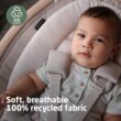 Maxi-Cosi Cassia Smart Baby Swing for Infants, Portable Foldable Swing with Music, 360 Rotation, 5 Speeds, 12 Melodies, EcoCare Fabric, Auto Motion Sensor, 2 Reclines, Classic Graphite