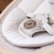 Maxi-Cosi Cassia Smart Baby Swing for Infants, Portable Foldable Swing with Music, 360 Rotation, 5 Speeds, 12 Melodies, EcoCare Fabric, Auto Motion Sensor, 2 Reclines, Classic Graphite