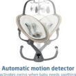 Maxi-Cosi Cassia Baby Swings for Infants: Smart Portable Baby Swing with Music, Lightweight & Foldable Baby Swing, 360 Rotation Infant Swing, Classic Green