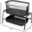 Maxi-Cosi Iora Baby Bassinets Bedside Sleeper, Portable Bassinet, Infant Bedside Sleeper Crib, Height Adjustable, Breathable Mesh, Large Storage Basket, Classic Graphite