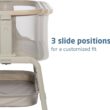 Maxi-Cosi Iora Baby Bassinets Bedside Sleeper, Portable Bassinet, Infant Bedside Sleeper Crib, Height Adjustable, Breathable Mesh, Large Storage Basket, Classic Oat