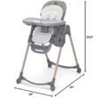 Maxi-Cosi Minla 6-in-1 High Chair for Babies & Toddlers, Portable Foldable Highchair, EcoCare Fabric, 9 Heights, 5 Reclines, 4 Tray Positions, Classic Green