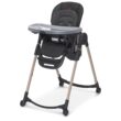 Maxi-Cosi Minla 6-in-1 High Chair for Babies & Toddlers, Portable Foldable Highchair, EcoCare Fabric, 9 Heights, 5 Reclines, 4 Tray Positions, Classic Graphite