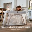 Maxi-COSI Calao Travel Playard, Infant Bassinet, Toddler Playpen, Portable, Lightweight, Foldable, Easy Setup, with Carry Bag, Breathable Mesh, Classic Graphite