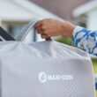 Maxi-COSI Calao Travel Playard, Infant Bassinet, Toddler Playpen, Portable, Lightweight, Foldable, Easy Setup, with Carry Bag, Breathable Mesh, Classic Graphite