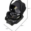 Maxi-Cosi Mico Luxe Infant Car Seat with Base, Rear Facing Car Seat For Babies, Baby Carseat 4-30 lbs, Baby Car Seats, Infant Car Seats, Midnight Glow