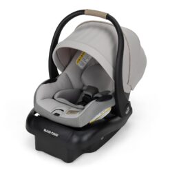Maxi-COSI Mico Pro Baby Infant Car Seat, Ventilated Chair Design, Soft Headrest Pad, Easy-Install Latch, Adjustable Belt Guide, 3-Position Base, Stroller-Ready, Fits 4-30 lbs, up to 32 in, SeaDrift