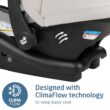 Maxi-COSI Mico Pro Baby Infant Car Seat, Ventilated Chair Design, Soft Headrest Pad, Easy-Install Latch, Adjustable Belt Guide, 3-Position Base, Stroller-Ready, Fits 4-30 lbs, up to 32 in, SeaDrift