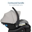 Maxi-COSI Mico Pro Baby Infant Car Seat, Ventilated Chair Design, Soft Headrest Pad, Easy-Install Latch, Adjustable Belt Guide, 3-Position Base, Stroller-Ready, Fits 4-30 lbs, up to 32 in, SeaDrift