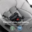 Maxi-COSI Mico Pro Baby Infant Car Seat, Ventilated Chair Design, Soft Headrest Pad, Easy-Install Latch, Adjustable Belt Guide, 3-Position Base, Stroller-Ready, Fits 4-30 lbs, up to 32 in, SeaDrift