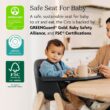UPPAbaby Ciro High Chair/Sleek, Easy-to-Clean Design/Perfect-Fit Tray to Bring Baby to Table/Patent-Pending Harness/Dual-Position, 180-Degree Rotating Footrest/Chloe (Grey/Rubberwood)