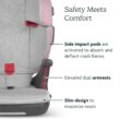 UPPAbaby Alta V2 High Back Booster Seat/Seven-Position, Active Support Headrest for Growing Children/SecureFit Integrated Belt Guide + Positioner/Cup Holder Included/Iris (Grey Mélange/Lavender)