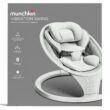 Munchkin Electric Baby Swing with Vibration - Portable Swing for Newborn and Infant, Bluetooth-Enabled Smart Seat with Music, Motion, and Sounds, Light Grey