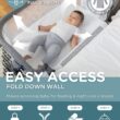 Baby Delight Beside Me Dreamer Bassinet | Bedside Sleeper | 6-Position Height Adjustment | Charcoal Tweed