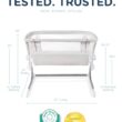 Baby Delight Beside Me Dreamer Bassinet | Bedside Sleeper | 6-Position Height Adjustment | Driftwood Grey