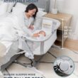 Baby Delight Beside Me Dreamer Bassinet | Bedside Sleeper | 6-Position Height Adjustment | Driftwood Grey
