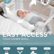 Baby Delight Beside Me Dreamer Bassinet | Bedside Sleeper | 6-Position Height Adjustment | Driftwood Grey