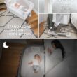 Baby Delight Beside Me Dreamer Bassinet | Bedside Sleeper | 6-Position Height Adjustment | Driftwood Grey