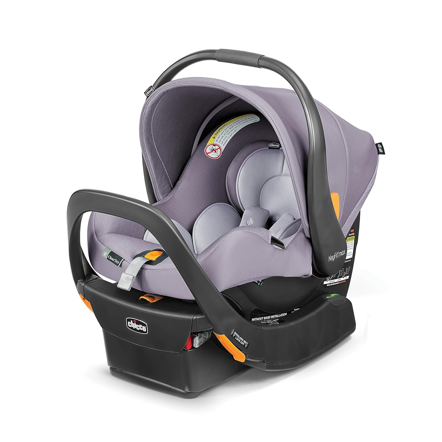 Chicco KeyFit Max ClearTex Infant Car Seat and Base, Rear-Facing Seat for Infants 4-30 lbs., Lupine/Purple Chicco KeyFit Max ClearTex Infant Car Seat and Base, Rear-Facing Seat for Infants 4-30 lbs., Infant Head and Body Support, Compatible with Chicco Strollers, Baby Travel Gear | Lupine/Purple