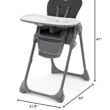 Chicco Polly Space-Saving Foldable High Chair with Easy-Clean Seat Pad, High Chair for Babies and Toddlers, Black/Black Chicco Polly Space-Saving Foldable High Chair with Easy-Clean Seat Pad, High Chair for Babies and Toddlers with Multi-Position Recline and Height Adjustment, for Children up to 40 lbs. | Black/Black