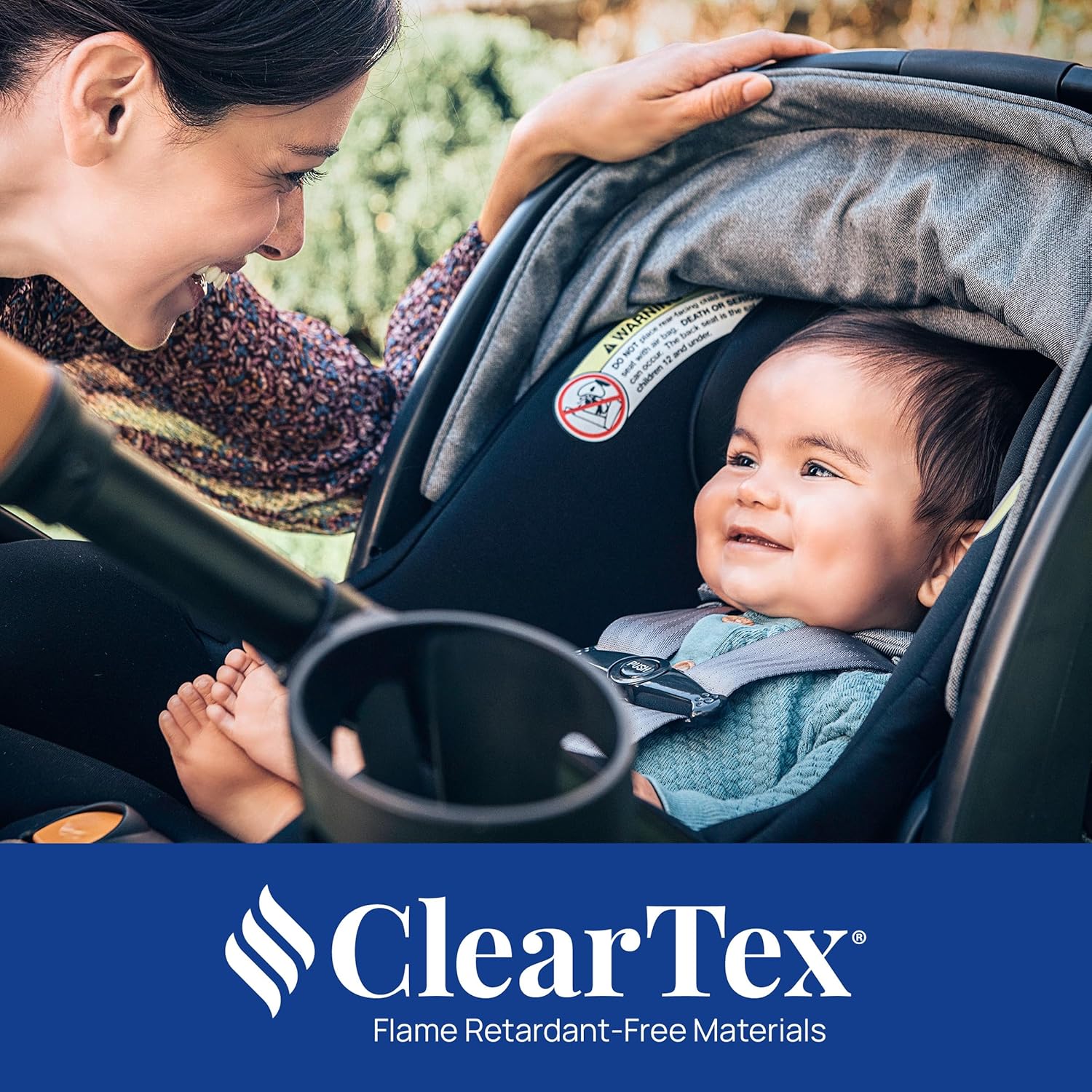 Chicco KeyFit Max Zip ClearTex Infant Car Seat and Base, Rear-Facing Seat for Infants 4-30 lbs., Apex/Black Chicco KeyFit Max Zip ClearTex Infant Car Seat and Base, Rear-Facing Seat for Infants 4-30 lbs., Infant Head and Body Support, Compatible with Chicco Strollers, Baby Travel Gear | Apex/Black