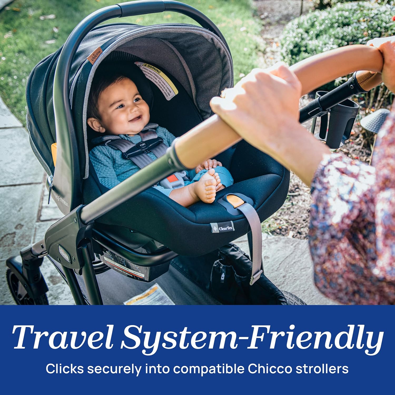 Chicco KeyFit Max Zip ClearTex Infant Car Seat and Base, Rear-Facing Seat for Infants 4-30 lbs., Apex/Black Chicco KeyFit Max Zip ClearTex Infant Car Seat and Base, Rear-Facing Seat for Infants 4-30 lbs., Infant Head and Body Support, Compatible with Chicco Strollers, Baby Travel Gear | Apex/Black