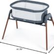 Chicco LullaGlide 3-in-1 Stationary, Gliding, and Portable Baby Bassinet, Waterproof Mattress and Fitted Sheet, Luna/Grey Chicco LullaGlide 3-in-1 Stationary, Gliding, and Portable Baby Bassinet, Waterproof Mattress and Fitted Sheet, Travel Bassinet for Baby Includes Carry Bag | Luna/Grey