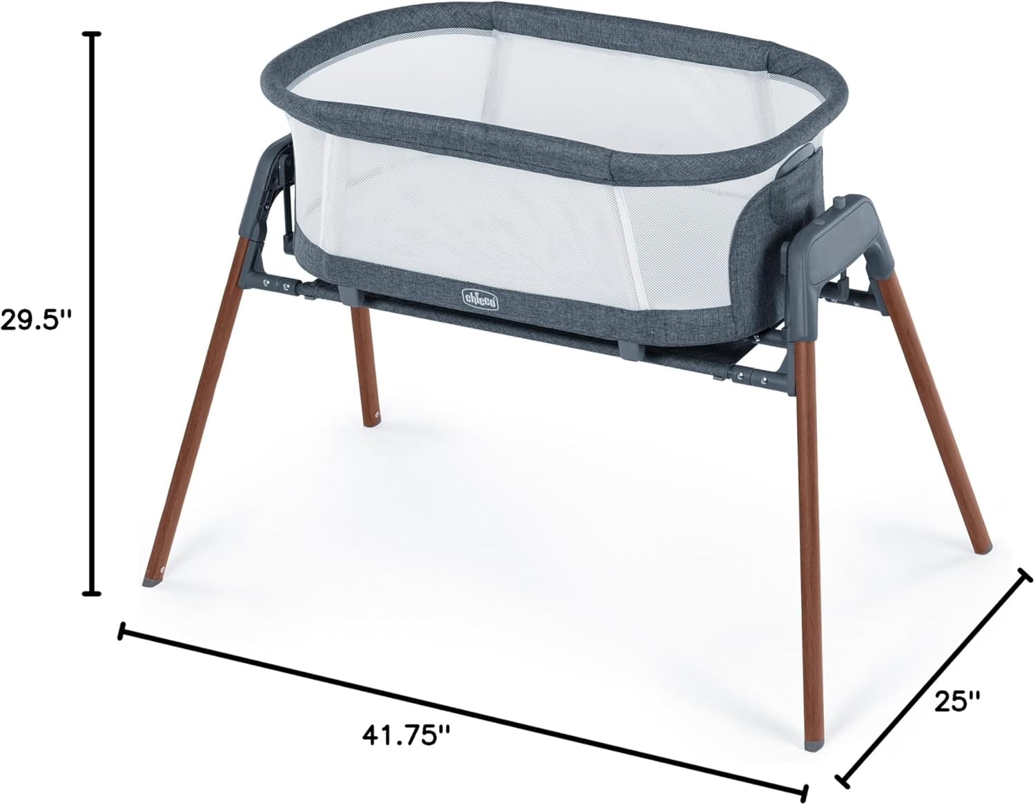 Chicco LullaGlide 3-in-1 Stationary, Gliding, and Portable Baby Bassinet, Waterproof Mattress and Fitted Sheet, Luna/Grey Chicco LullaGlide 3-in-1 Stationary, Gliding, and Portable Baby Bassinet, Waterproof Mattress and Fitted Sheet, Travel Bassinet for Baby Includes Carry Bag | Luna/Grey