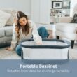 Chicco LullaGlide 3-in-1 Stationary, Gliding, and Portable Baby Bassinet, Waterproof Mattress and Fitted Sheet, Luna/Grey Chicco LullaGlide 3-in-1 Stationary, Gliding, and Portable Baby Bassinet, Waterproof Mattress and Fitted Sheet, Travel Bassinet for Baby Includes Carry Bag | Luna/Grey