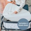 Chicco LullaGlide 3-in-1 Stationary, Gliding, and Portable Baby Bassinet, Waterproof Mattress and Fitted Sheet, Luna/Grey Chicco LullaGlide 3-in-1 Stationary, Gliding, and Portable Baby Bassinet, Waterproof Mattress and Fitted Sheet, Travel Bassinet for Baby Includes Carry Bag | Luna/Grey