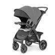 Chicco Bravo LE ClearTex Full-Size Stroller for Babies and Toddlers, UPF-Rated Canopy, GREENGUARD Gold Certified, Lightweight, One-Hand Compact Fold | Pewter/Grey