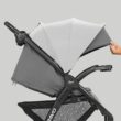 Chicco Bravo LE ClearTex Full-Size Stroller for Babies and Toddlers, UPF-Rated Canopy, GREENGUARD Gold Certified, Lightweight, One-Hand Compact Fold | Pewter/Grey