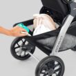 Chicco Bravo LE ClearTex Full-Size Stroller for Babies and Toddlers, UPF-Rated Canopy, GREENGUARD Gold Certified, Lightweight, One-Hand Compact Fold | Pewter/Grey