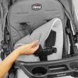 Chicco Bravo LE ClearTex Full-Size Stroller for Babies and Toddlers, UPF-Rated Canopy, GREENGUARD Gold Certified, Lightweight, One-Hand Compact Fold | Pewter/Grey