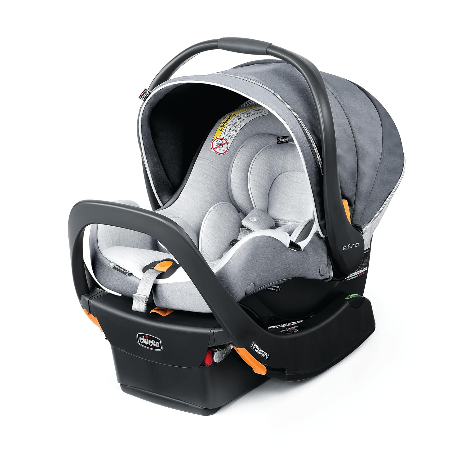Chicco KeyFit Max Zip ClearLux Infant Car Seat and Base, Rear-Facing Seat for Infants 4-30 lbs., Verona/Grey Chicco KeyFit Max Zip ClearLux Infant Car Seat and Base, Rear-Facing Seat for Infants 4-30 lbs., Zip-Open Privacy Shield, Compatible with Chicco Strollers, Baby Travel Gear | Verona/Grey