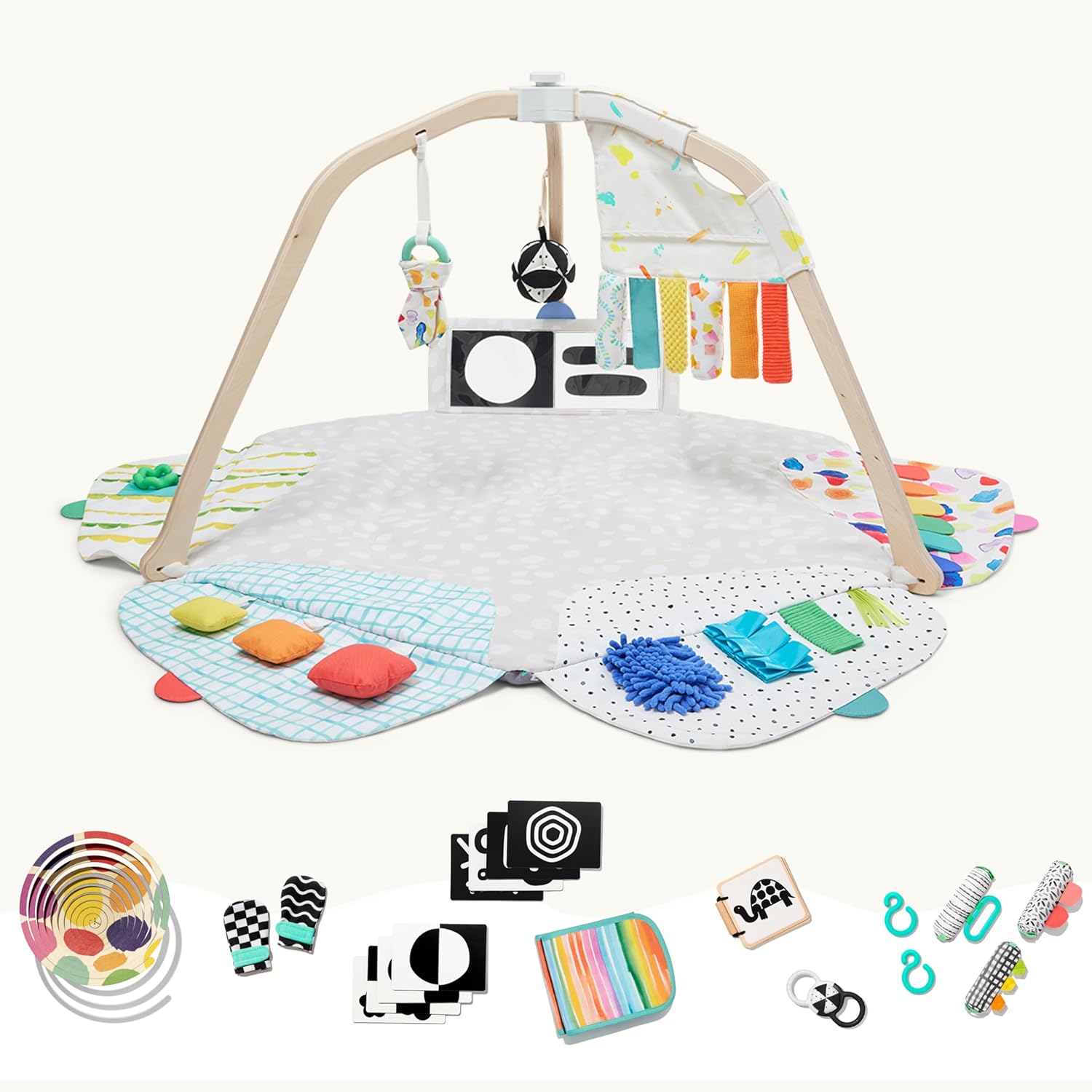 LOVEVERY, The Newborn Gift Set, Play Gym with Sensory Strands and Looker Play Kit, Baby Development Essentials, Ages 0+ LOVEVERY, The Newborn Gift Set, Play Gym with Sensory Strands and Looker Play Kit, Baby Development Essentials, Ages 0+