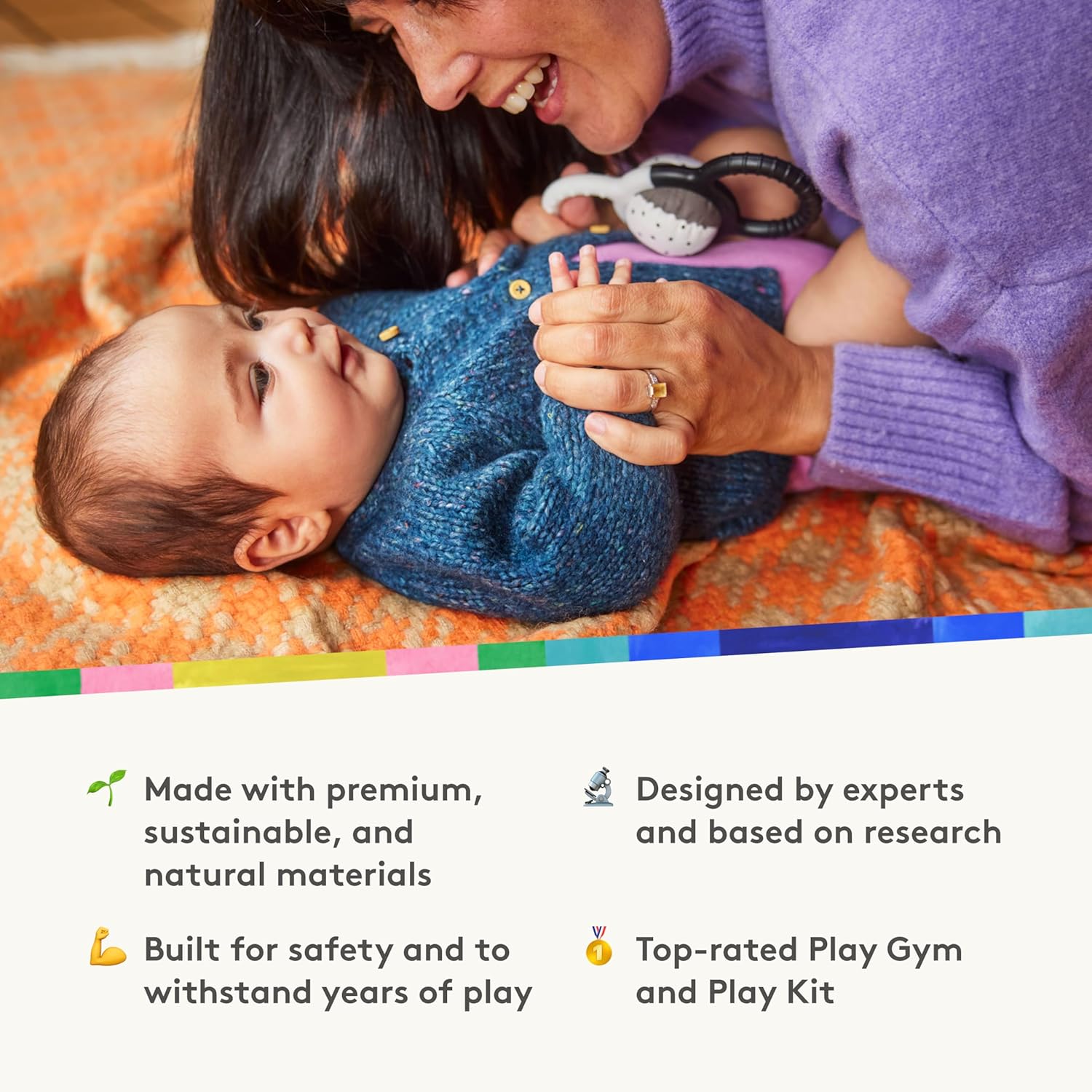 LOVEVERY, The Newborn Gift Set, Play Gym with Sensory Strands and Looker Play Kit, Baby Development Essentials, Ages 0+ LOVEVERY, The Newborn Gift Set, Play Gym with Sensory Strands and Looker Play Kit, Baby Development Essentials, Ages 0+