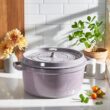 STAUB Cast Iron 7-qt Round Cocotte - Lilac STAUB Cast Iron 7-qt Round Cocotte - Lilac