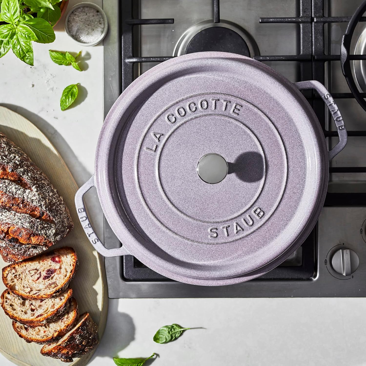 STAUB Cast Iron 7-qt Round Cocotte - Lilac STAUB Cast Iron 7-qt Round Cocotte - Lilac