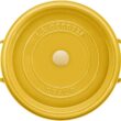Staub Cast Iron Round Cocotte, Dutch Oven, 7-quart, serves 7-8, Made in France, Citron