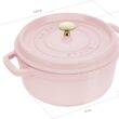 Staub Cast Iron Round Cocotte 7-quart-Peony Pink Staub Cast Iron Round Cocotte 7-quart-Peony Pink