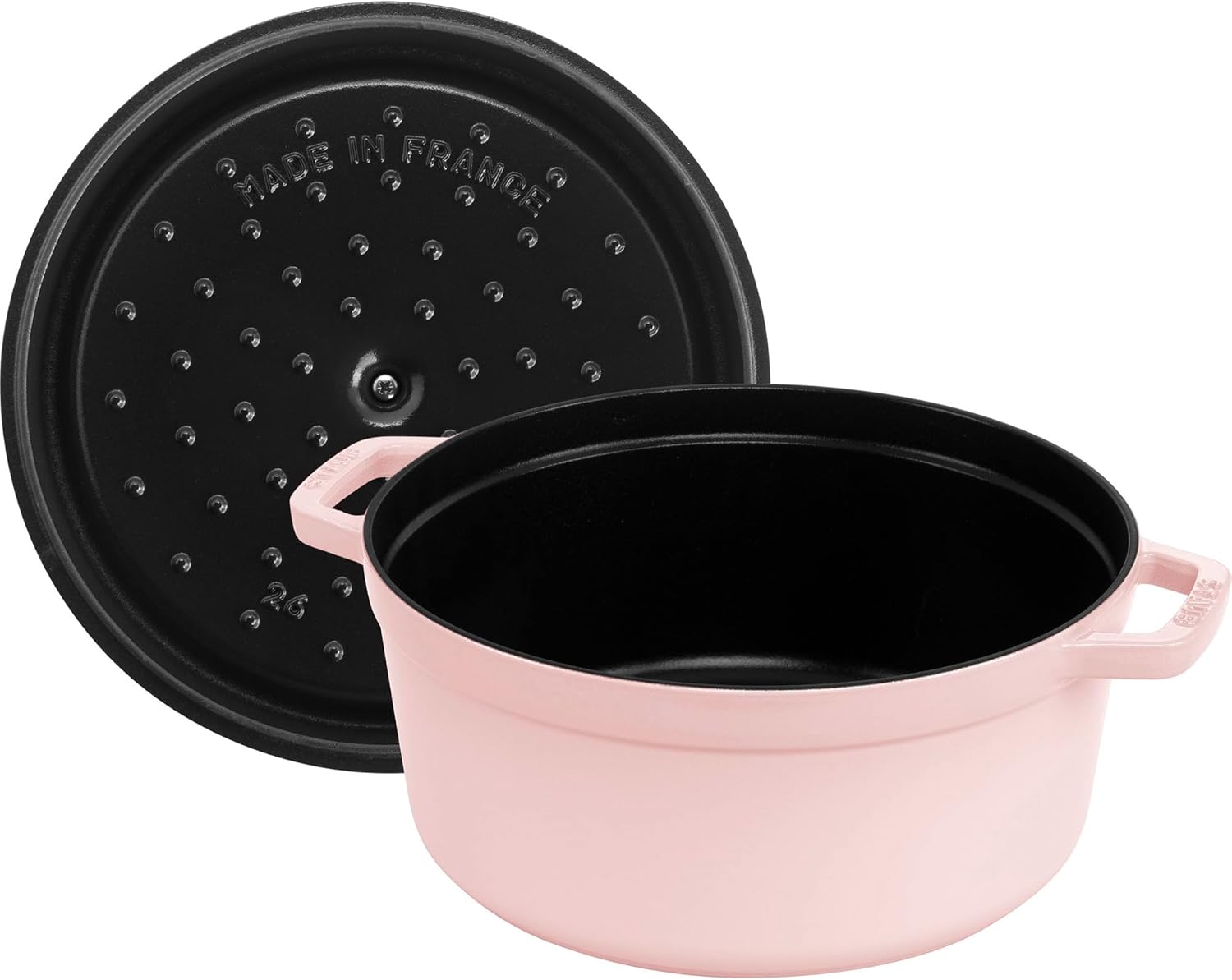 Staub Cast Iron Round Cocotte 7-quart-Peony Pink Staub Cast Iron Round Cocotte 7-quart-Peony Pink