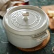 Staub Cast Iron 7-qt Round Cocotte - White Truffle Staub Cast Iron 7-qt Round Cocotte - White Truffle, Made in France