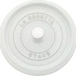Staub Cast Iron 7-qt Round Cocotte - White Truffle Staub Cast Iron 7-qt Round Cocotte - White Truffle, Made in France